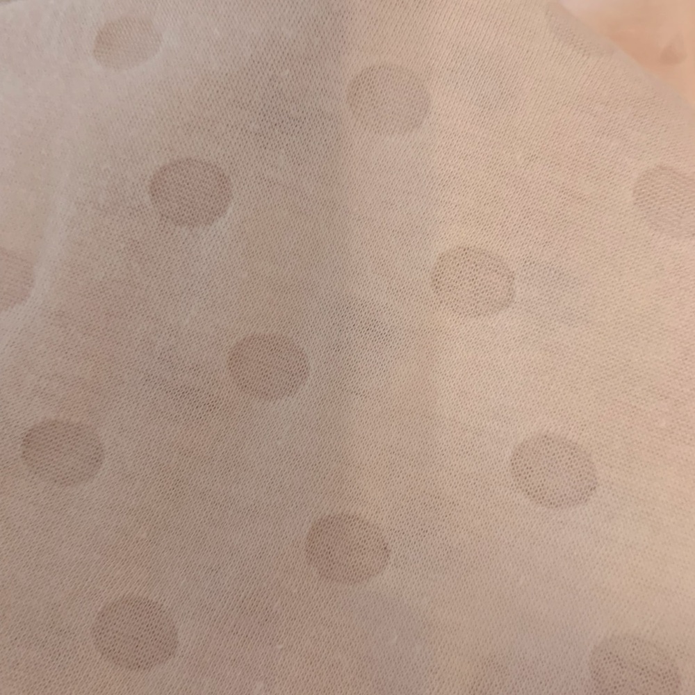 Express Long Sleeve Polka Dot Burnout Tee Size M - Picture 3 of 4